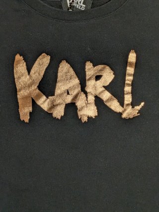 Sudadera Karl Lagerfeld Negra Logo Dorado