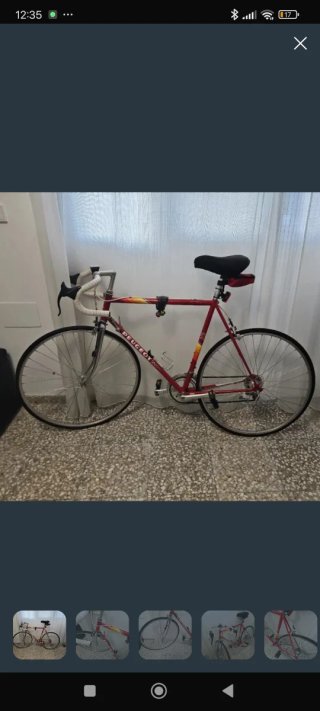 Bicicleta Clásica Peugeot Roja