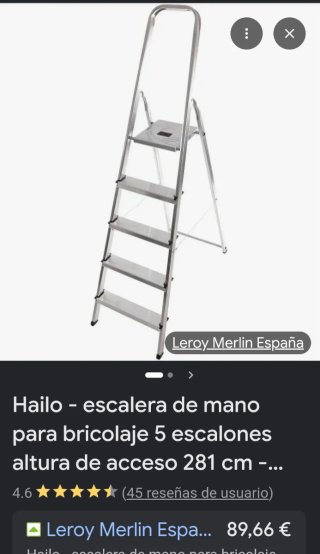 Escalera Hailo Plegable Aluminio