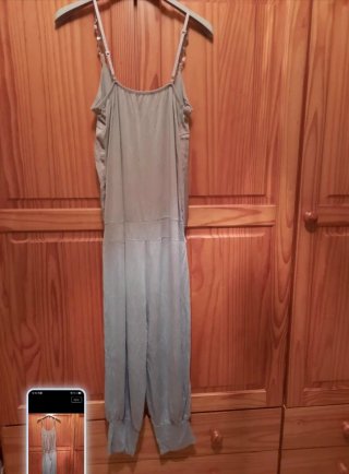 Mono largo gris tirantes ajustables talla 38