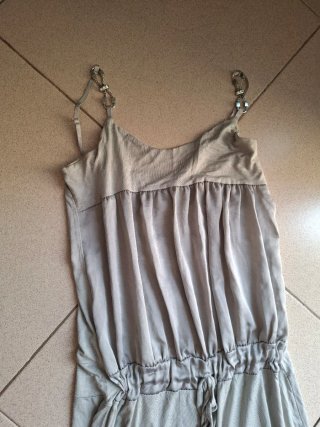 Mono largo gris tirantes ajustables talla 38
