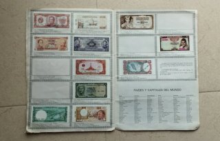 Álbum de Billetes del Mundo 1984