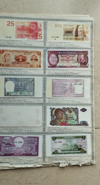 Álbum de Billetes del Mundo 1984