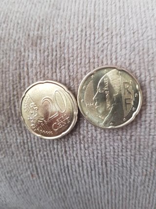 Moneda 20 céntimos repunlica francesa 2024 rara