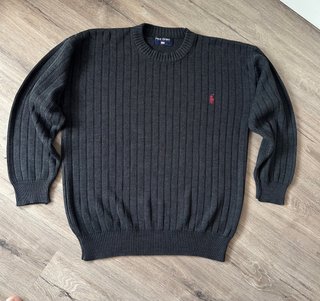 Jersey Vintage Polo Sport Ralph Lauren Gris