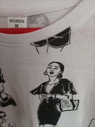 Camiseta Estampada Mujer Talla M