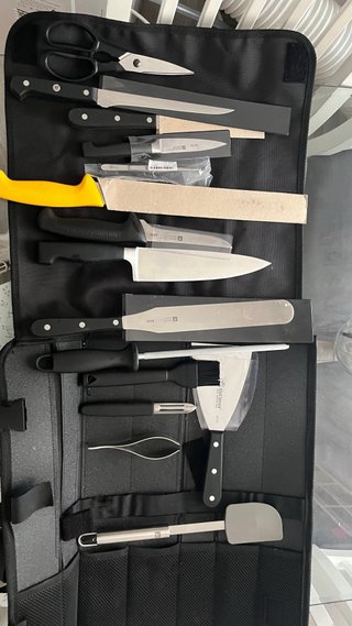 Set de Cuchillos y Utensilios Cocina