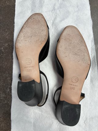 Zapatos Chanel Slingback Negros