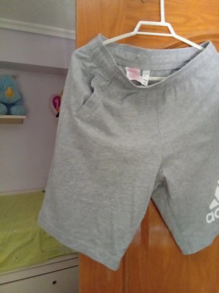 Bermudas Adidas Hombre Talla M Gris