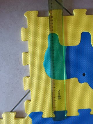 Tappeto puzzle animali colorati