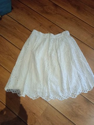 Falda Bordados Blanca