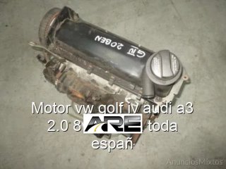 Motor vw golf iv audi a3 2.0 8v envio a to r_96369
