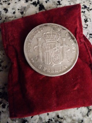 Moneda Alfonso XII 1878 Plata 900