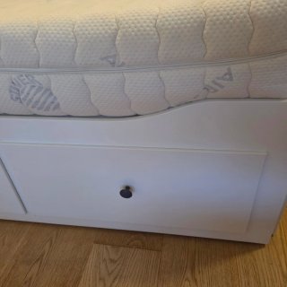 2 Letti Ikea con Materasso Lattice Antiacaro