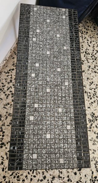 Mesa Centro Mosaico Cristal y Metal