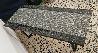 Mesa Centro Mosaico Cristal y Metal