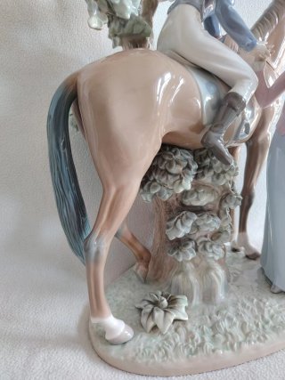 Figura Lladró Jockey y Damita