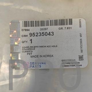 DIFUSOR PARACHOQUES TRASERO OPEL MOKKA NUEVO