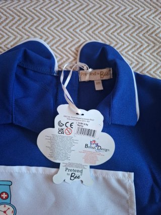 Disfraz enfermera infantil con gorro