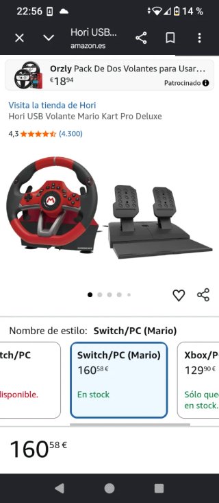 Volante Switch + Pedales ¡Precio negociable!