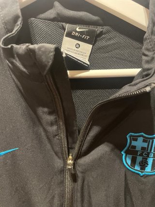 Sudadera Nike FC Barcelona Negra y Azul