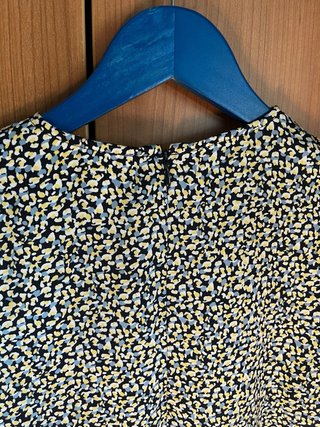 Blusa manga abullonada estampada