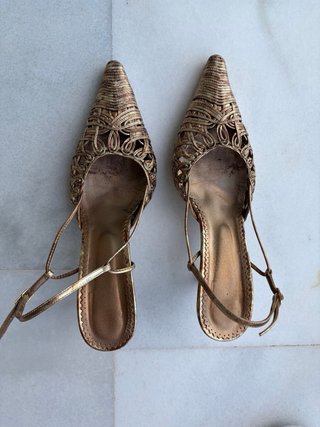 Zapatos de tacón Lodi dorados