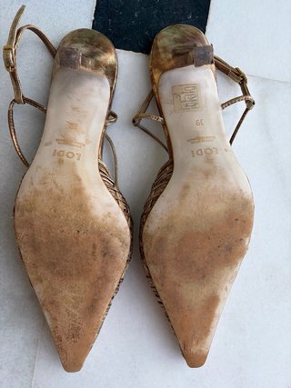 Zapatos de tacón Lodi dorados