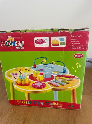 Mesa de actividades multi-juego para bebés