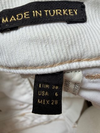 Pantalones blancos mujer T 38- Massimo Dutti