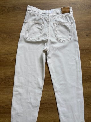 Pantalones blancos mujer T 38- Massimo Dutti