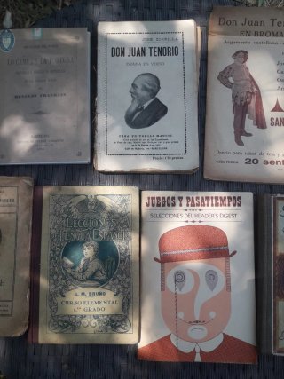 Lote 12 libros antiguos