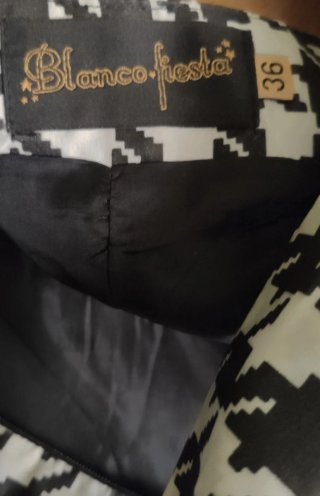 Vestido estampado pata de gallo