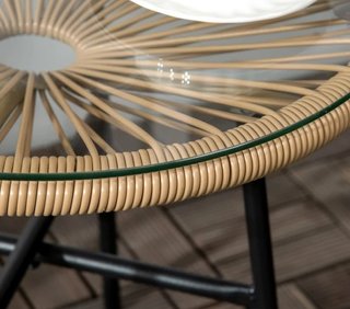 Tavolo Ausiliare in Rattan Sintetico