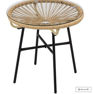 Tavolo Ausiliare in Rattan Sintetico