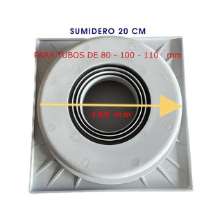 Bricoloco sumidero sifónico PVC patio terraza
