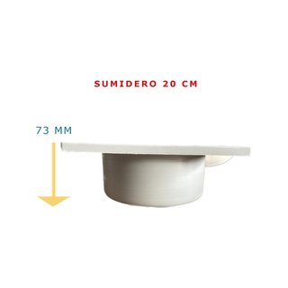 Bricoloco sumidero sifónico PVC patio terraza