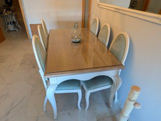 Mesa de comedor y mesa de centro