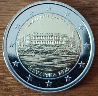 2 Euros Croacia 2025 Pula