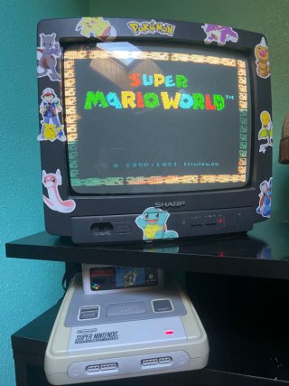 Super Nintendo con Videojuego SuperMario World