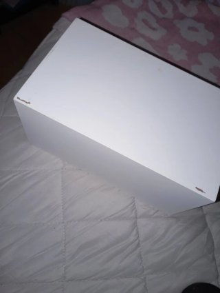 Cajonera mediana de madera y bambú