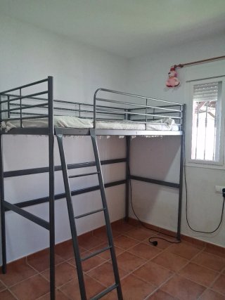 Cama litera metálica gris