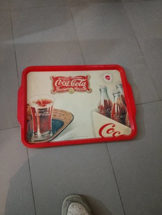 Vassoio Coca-Cola Vintage in Metallo