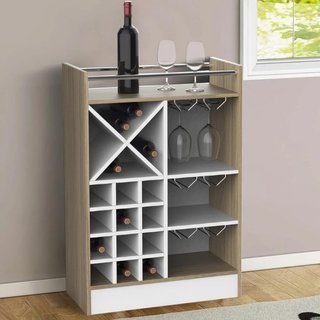 Mobile Bar Cantinetta Bottiglie Vino Legno Cantina 20 Posti
