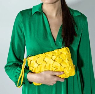Bolso Emily Westwood Amarillo Trenzado