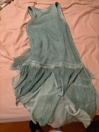 Vestido degradado verde