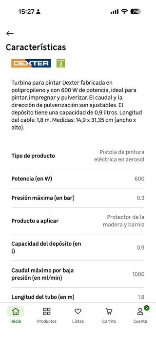 Pistola pintar Dexter Power