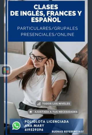 Clases de Inglés, Francés y Español