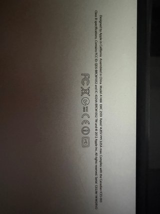 MacBook Air 13 A1466 2012 Plata