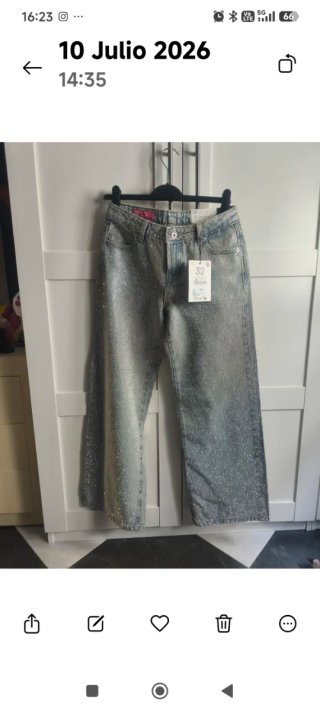 Jeans Brillantes One Dilemma Talla Baja